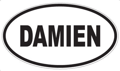 DAMIEN - Oval Sticker