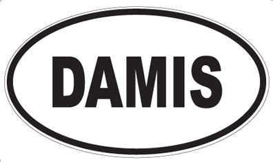 DAMIS - Oval Sticker