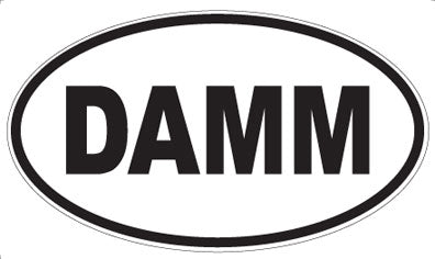 DAMM - Oval Sticker