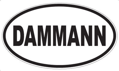 DAMMANN - Oval Sticker