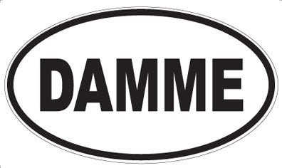DAMME - Oval Sticker