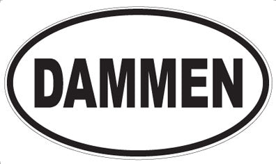 DAMMEN - Oval Sticker
