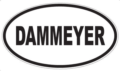 DAMMEYER - Oval Sticker