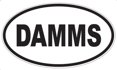 DAMMS - Oval Sticker