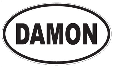 DAMON - Oval Sticker