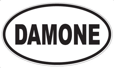 DAMONE - Oval Sticker
