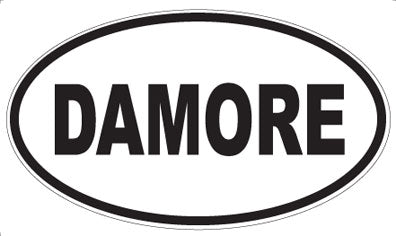 DAMORE - Oval Sticker