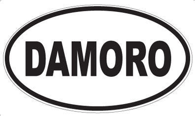 DAMORO - Oval Sticker