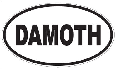 DAMOTH - Oval Sticker