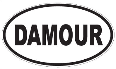 DAMOUR - Oval Sticker