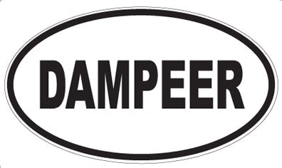 DAMPEER - Oval Sticker