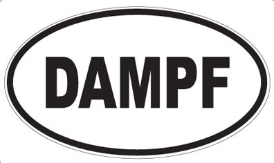 DAMPF - Oval Sticker