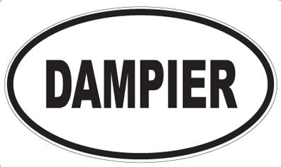 DAMPIER - Oval Sticker