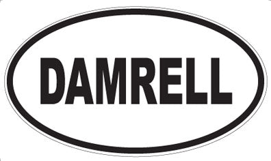 DAMRELL - Oval Sticker