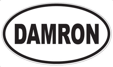DAMRON - Oval Sticker