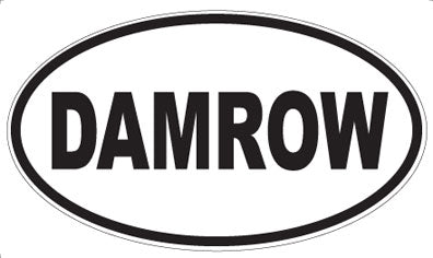 DAMROW - Oval Sticker