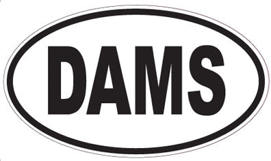 DAMS - Oval Sticker