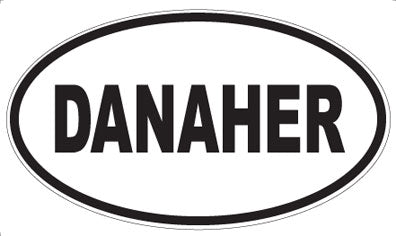 DANAHER - Oval Sticker