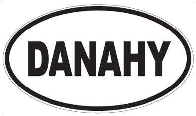 DANAHY - Oval Sticker