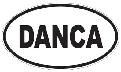 DANCA - Oval Sticker