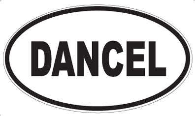 DANCEL - Oval Sticker