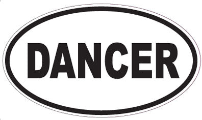 DANCER - Oval Sticker