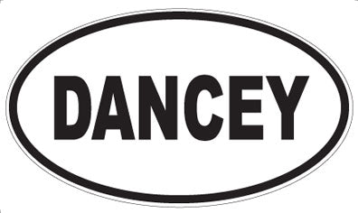 DANCEY - Oval Sticker