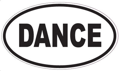 DANCE - Oval Magnet