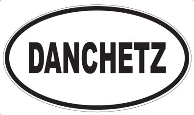 DANCHETZ - Oval Sticker