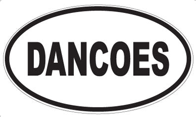 DANCOES - Oval Sticker