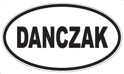 DANCZAK - Oval Sticker