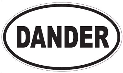 DANDER - Oval Sticker