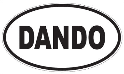 DANDO - Oval Sticker