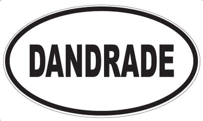 DANDRADE - Oval Sticker
