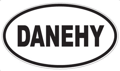 DANEHY - Oval Sticker