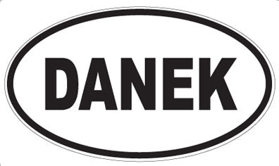 DANEK - Oval Sticker