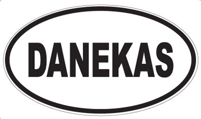 DANEKAS - Oval Sticker