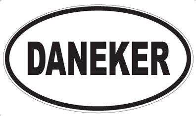 DANEKER - Oval Sticker