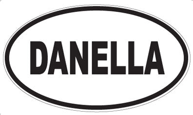 DANELLA - Oval Sticker
