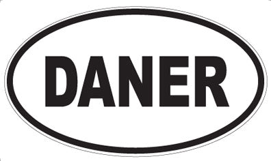 DANER - Oval Sticker