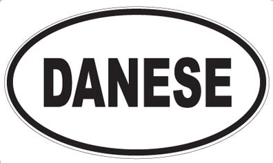 DANESE - Oval Sticker