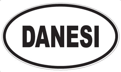 DANESI - Oval Sticker