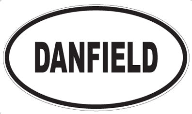 DANFIELD - Oval Sticker
