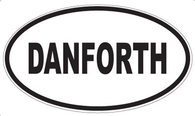 DANFORTH - Oval Sticker