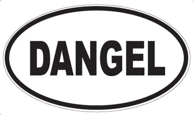 DANGEL - Oval Sticker