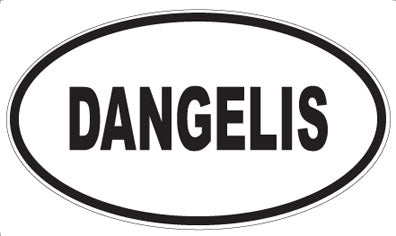 DANGELIS - Oval Sticker