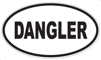 DANGLER - Oval Sticker