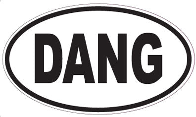 DANG - Oval Sticker