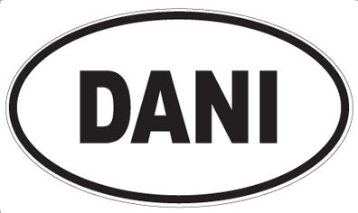 DANI - Oval Sticker