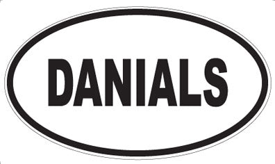 DANIALS - Oval Sticker